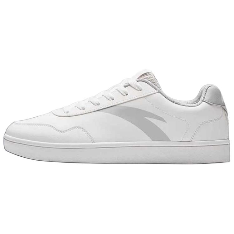 Anta Slip Resistant Shock Absorbers Lightweight Low top Skateboard Shoes Men's Ivory White/Floating Cloud Gray