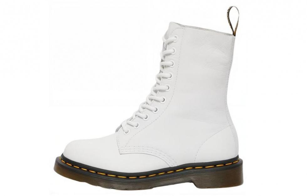 Dr. Martens 1490 Virginia Leather High Boots 'White' Women's