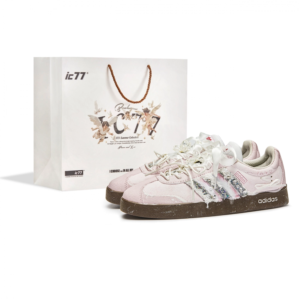 Adidas Neo VL Court Lifestyle Skateboard Shoes Unisex Low top Pink/White
