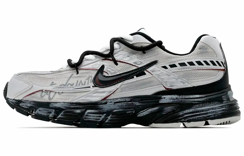 Nike Initiator Low top Casual City Commute Running Shoes Men's Black Gray Red