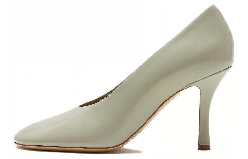 Burberry 85mm Slip-on Leather Pumps