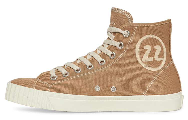 Maison Margiela Tabi High Top Stylish Skateboarding Shoes Men's Coffee