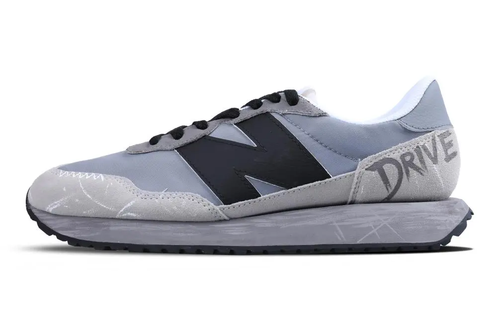 New Balance NB 237 Anti Slip Wear Resistant Low Top Running Shoes Unisex Gray
