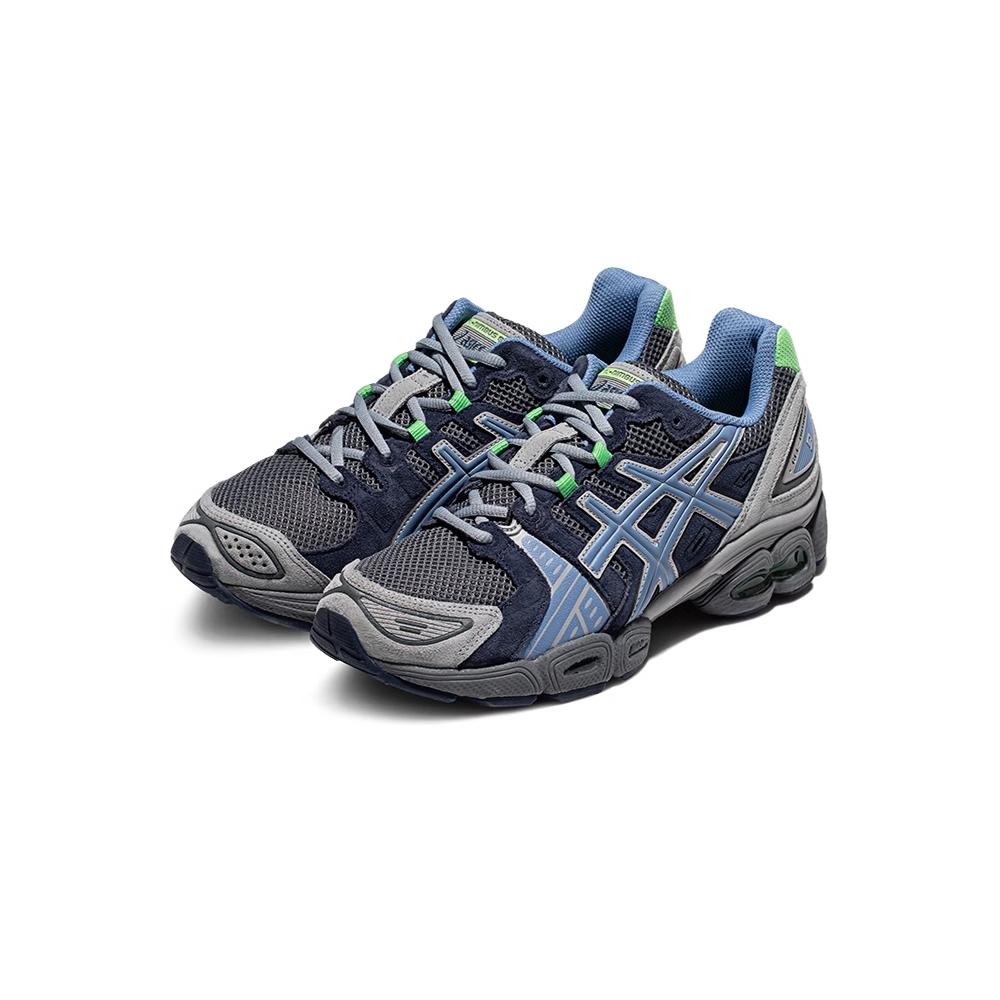 Asics GEL Nimbus 9 Cushioning Breathable Height Increasing Rebound Mid Top Casual Shoes Unisex Gray Blue