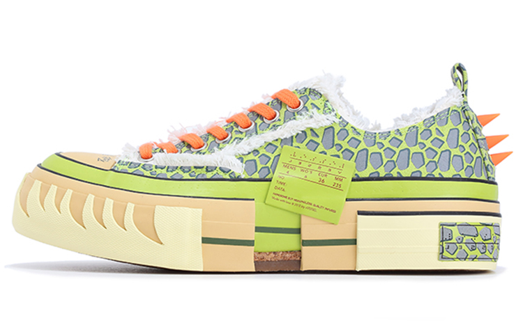 XVESSEL Canvas Shoes Unisex Low-Top Green