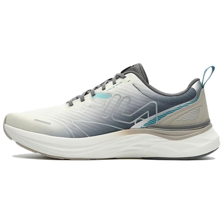FILA Vola Evo Breathable Lightweight Low-Top Casual Running Shoes Men's White Gray