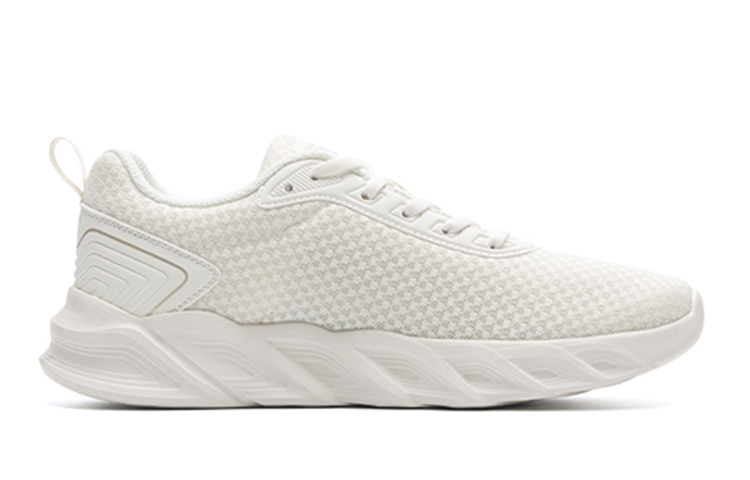 361° Anti Slip Wear Resistant Low Top Running Shoes Men's White Umber