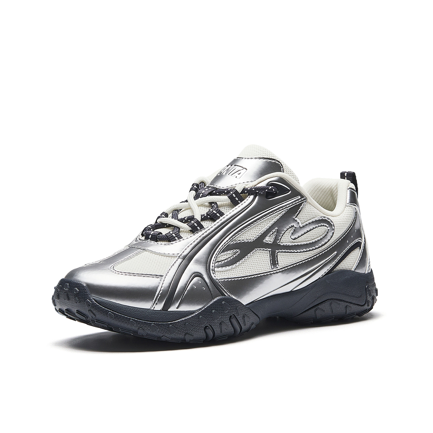 Anta Palpitating Low top Casual Shoes Women's Bright Silver Black