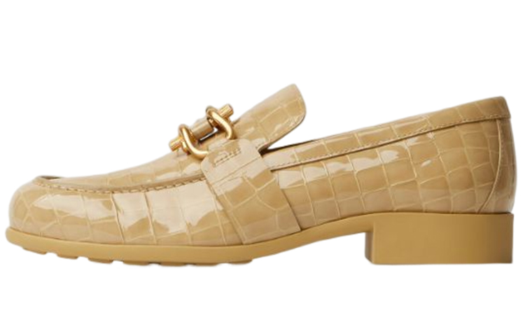 Bottega Veneta Monsieur Loafers Casual Shoes Women's Nut Candy Color