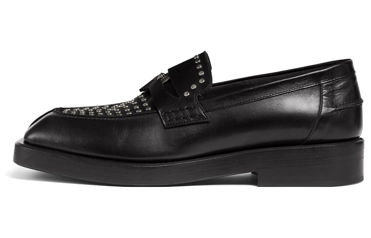 VERSACE Square-toe Studded Loafers