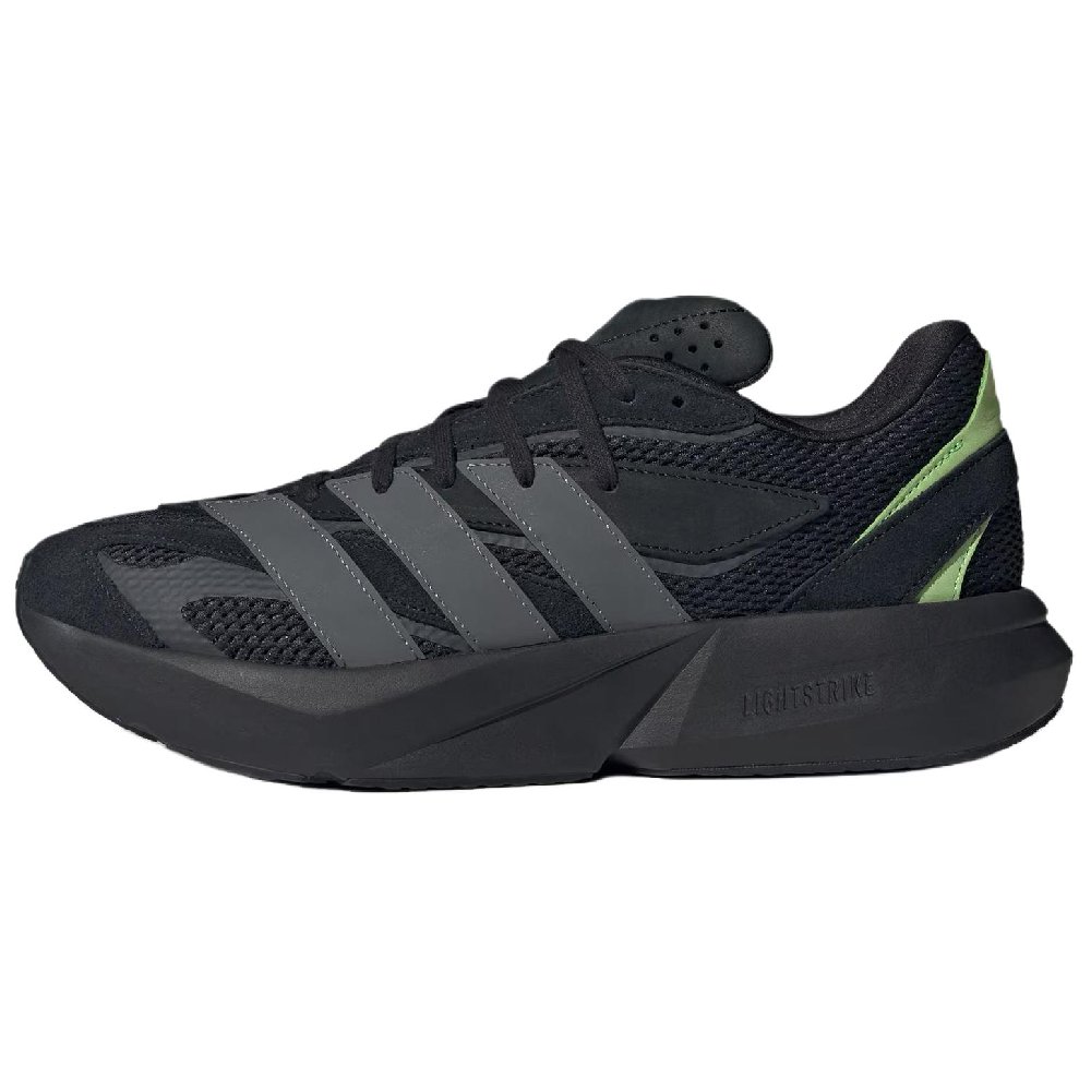 Adidas LIGHTBLAZE Abrasion Resistant Low Top Running Shoes Men's Black