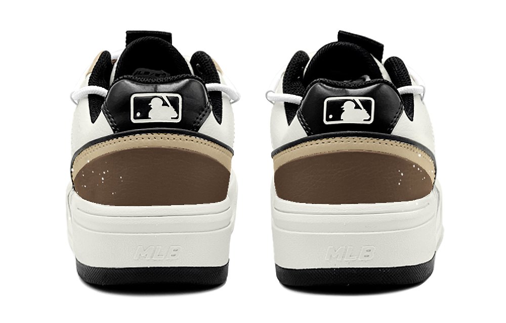 MLB Chunky Liner Slip-Resistant Low-Top Skateboard Shoes Unisex Brown
