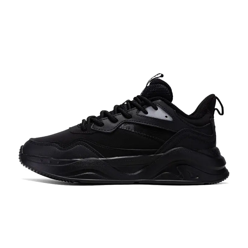 361° Cushioning Wear-Resistant Low-Top Casual Shoes Women's Black Silver White
