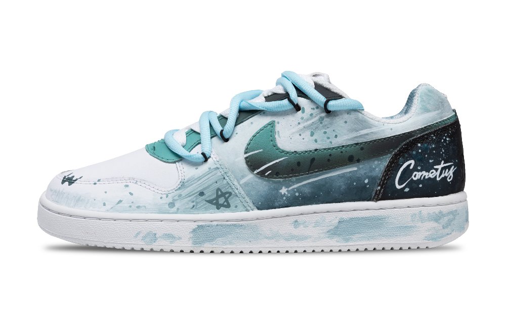 Nike EBERNON Diopside Comet Anti-Slip Wear-Resistant Low-Top Skateboard Shoes Men's Blue White