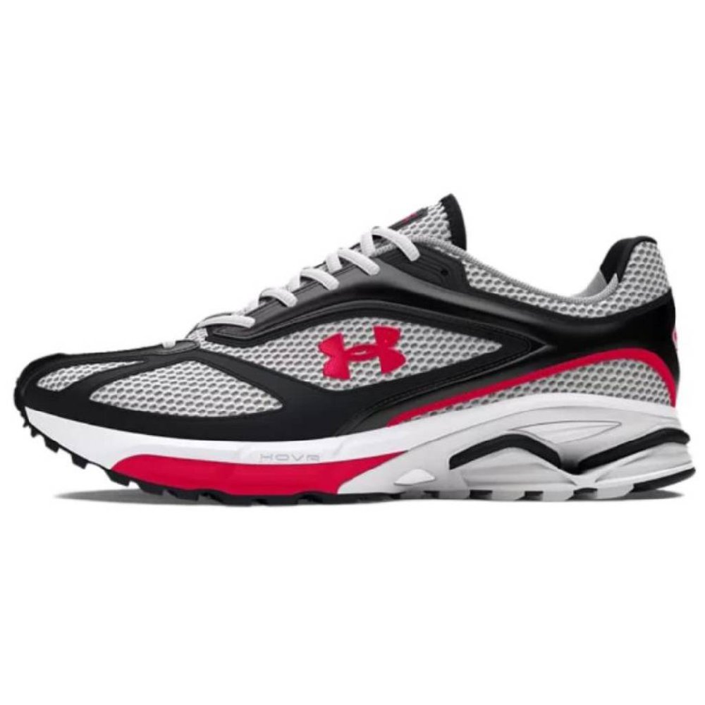Under Armour Apparition Low Top Casual Running Shoes Unisex Black Gray Red