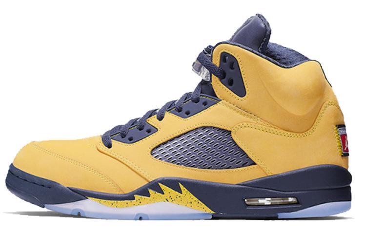 Jordan Air JORDAN 5 Винтажные баскетбольные кроссовки MID Top Unisex