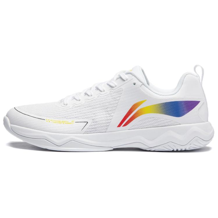 LiNing Slip-Resistant Cushioning Wear-Resistant Low-Top Training Shoes Unisex White