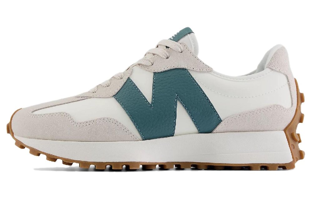 New Balance NB 327 Беговые кроссовки Низкие Лунно-серый И SOFT Пихтовый зеленый Женские
