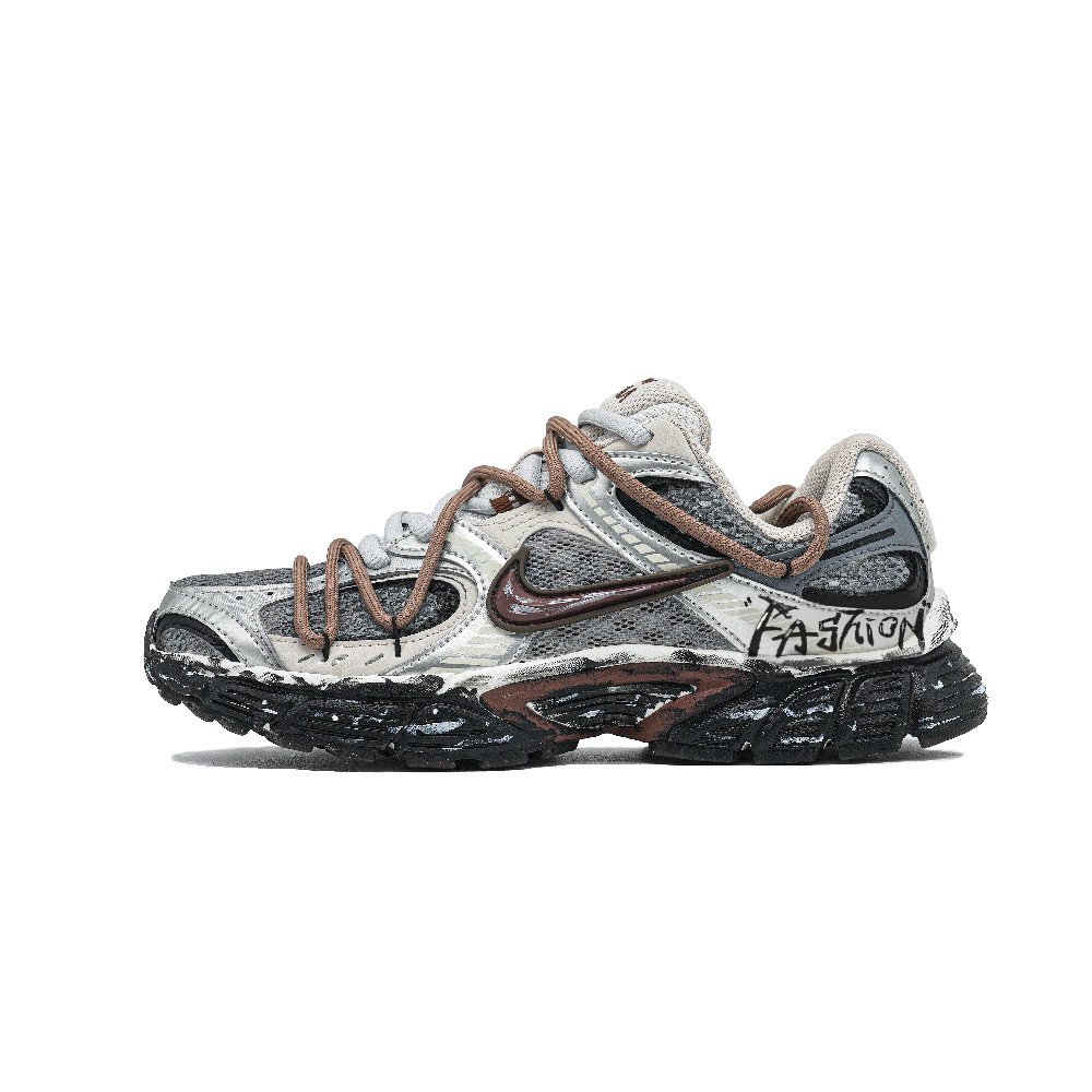 Nike V5 RNR Abrasion Resistant Breathable Low Top Running Shoes Women's Gray Black Brown