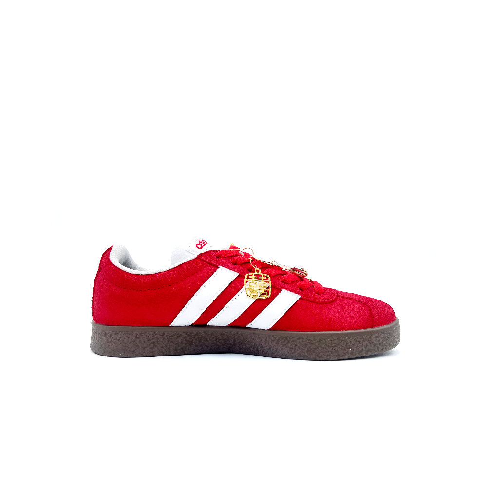 Adidas Neo VL Court 2.0 Eternal Union Slip Resistant Low Top Skateboard Shoes Unisex Red