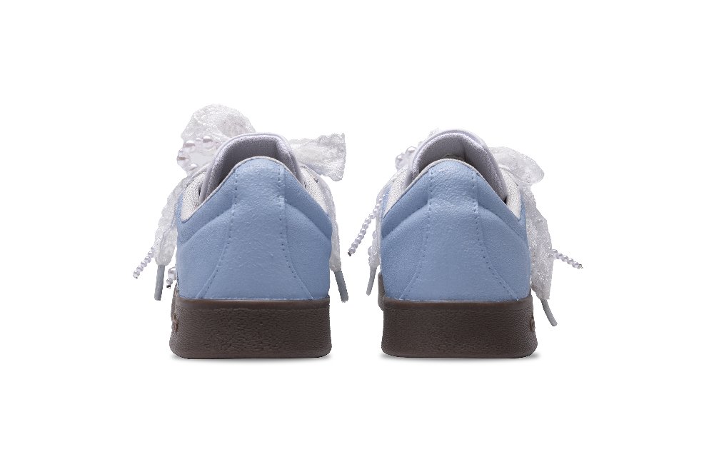 Adidas Neo Slip Resistant Shock Absorbers Low Top Skateboard Shoes Unisex Blue White