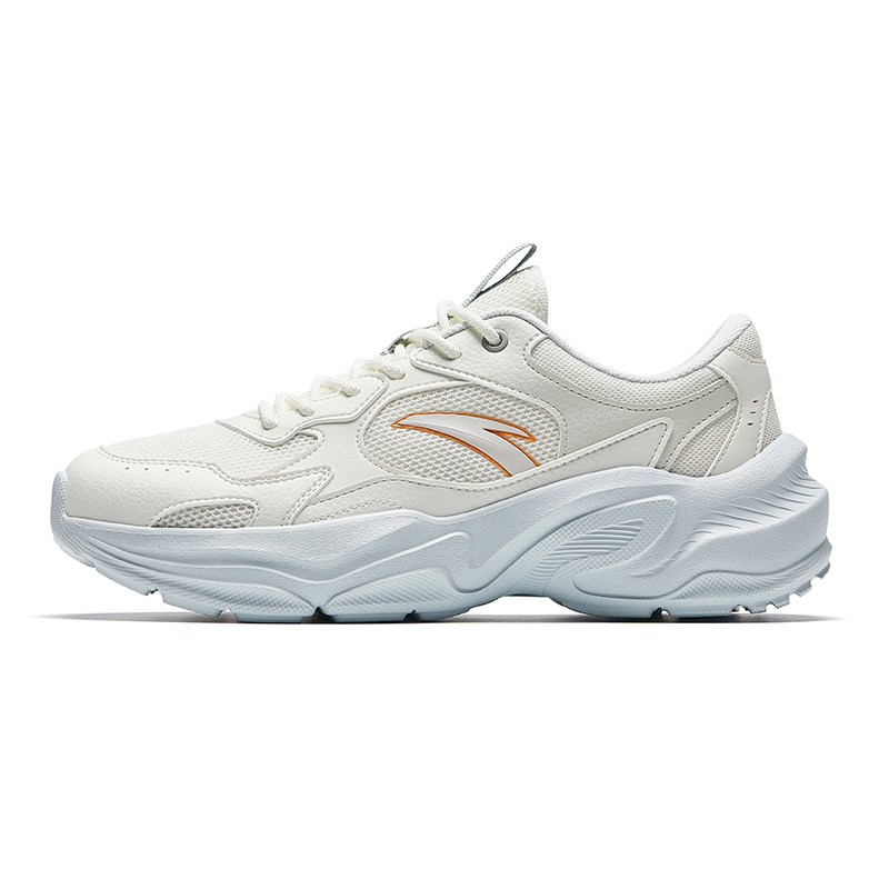 Anta Little Millennium Slip Resistant And Breathable Low Top Casual Shoes Women's White