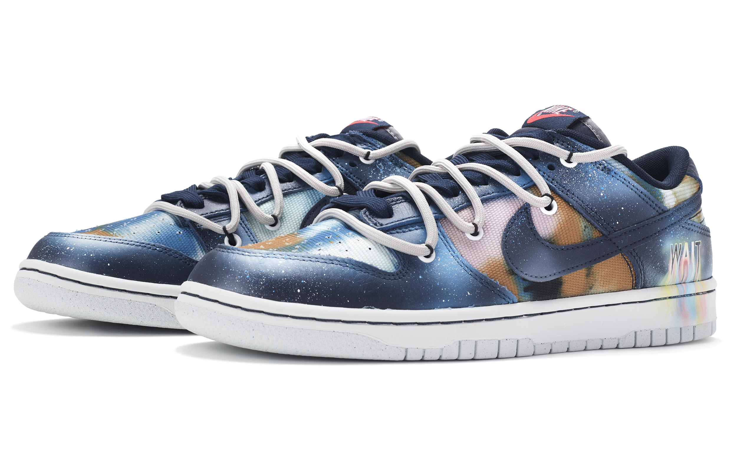Nike Dunk Retro Low Top Skateboard Shoes Men's Black Blue купить в интернет-магазине Yoocart с быстрой доставкой по России.
