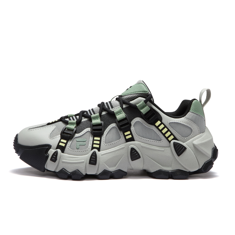 FILA FUSION EXOCET Mountains Shoes Mountains Shoes Low Top Casual Shoes Men's Soft Willow Silk Gray Black