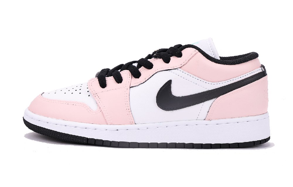 JORDAN Air JORDAN 1 Vintage Basketball Shoes Women's Low Top Black Pink