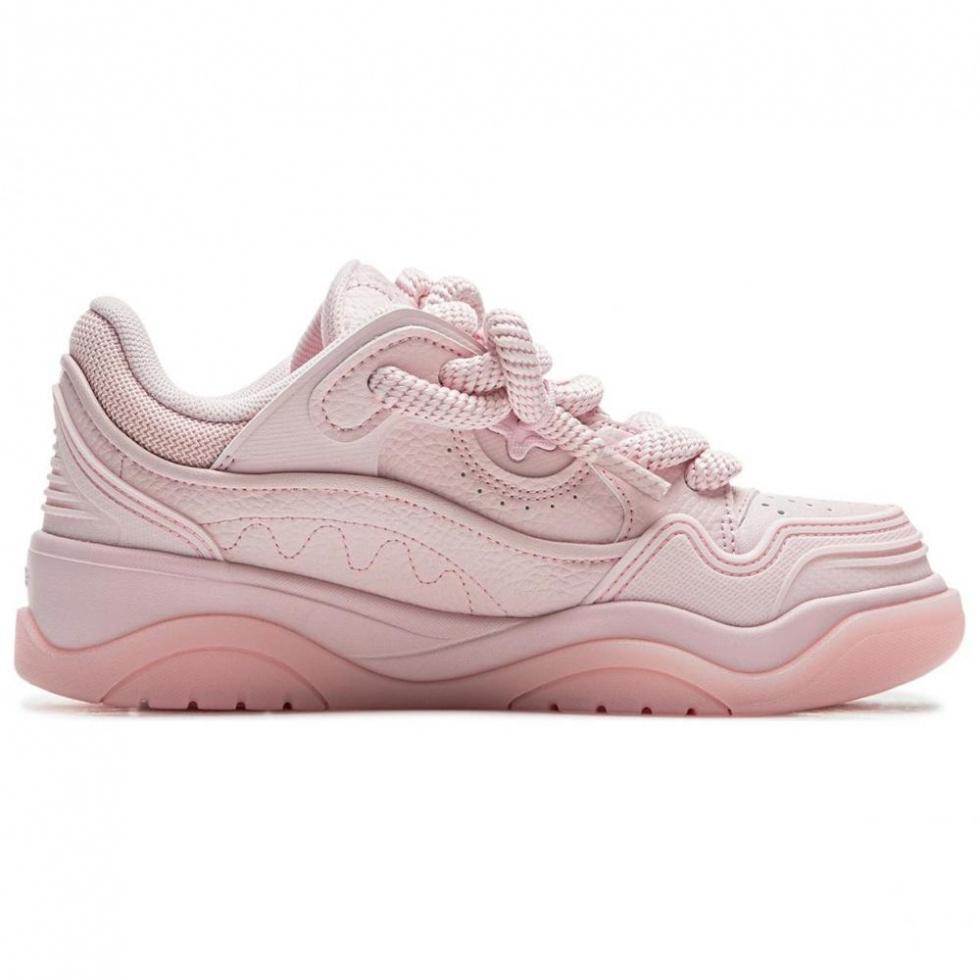 LiNing Zhi Cheng 2.0 Cushioning Breathable Height Increasing Low Top Skateboard Shoes Women's Pink купить в интернет-магазине Yoocart с быстрой доставкой по России.
