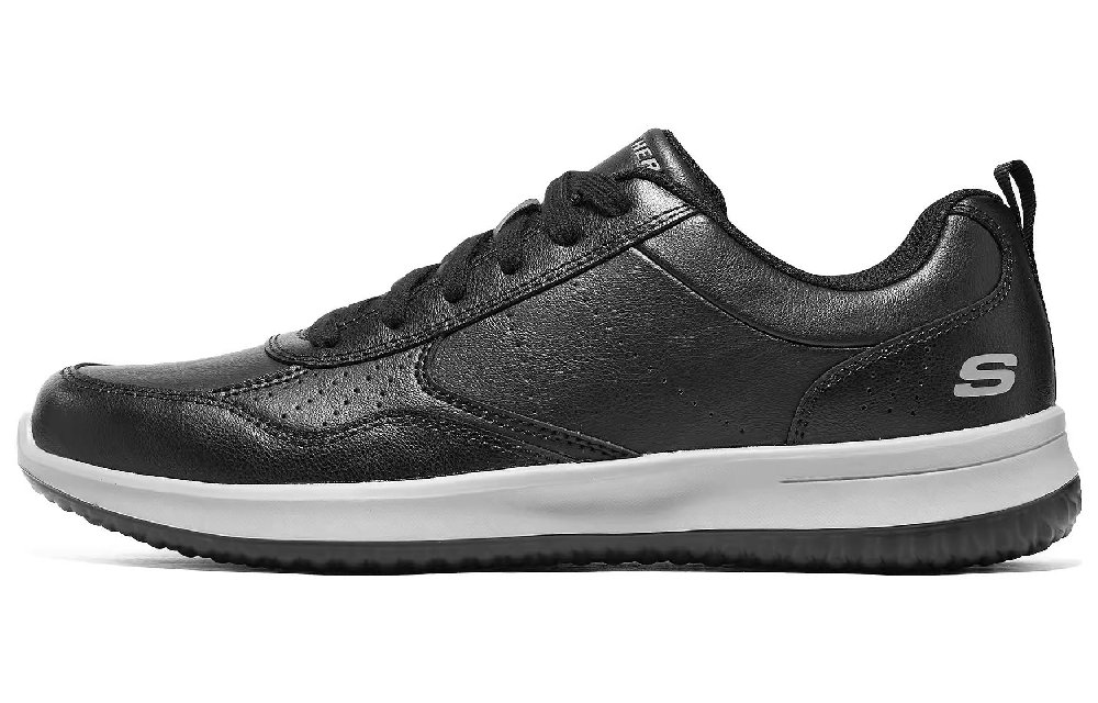 Skechers Go Walk Steady Low Top Skateboard Shoes Men's Black White