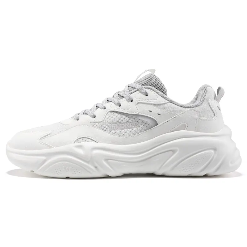 361° Wear resistant And Lightweight Low Top Casual Shoes Men's White Gray