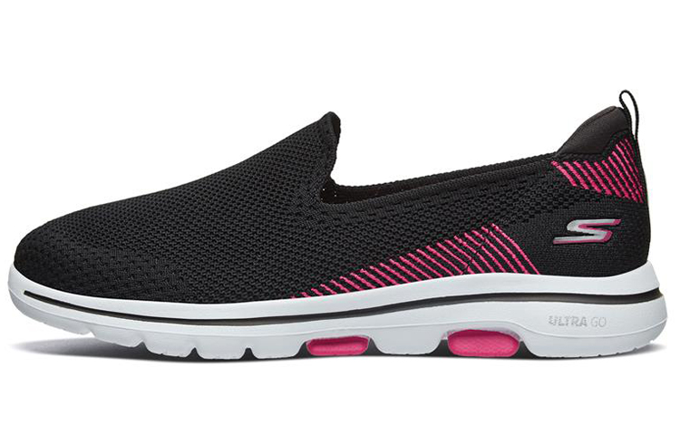 Skechers Go Walk 5 Loafers 'Black Pink Red' Women's