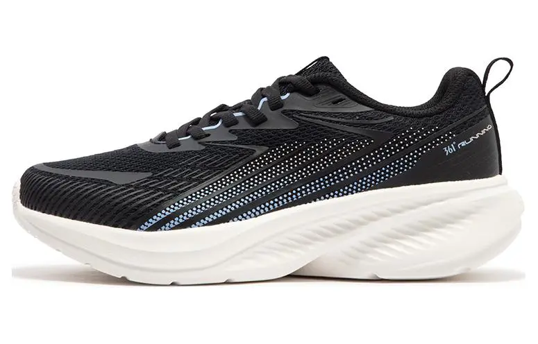 361° Cushioning Lightweight Low top Running Shoes Women's Black Blue