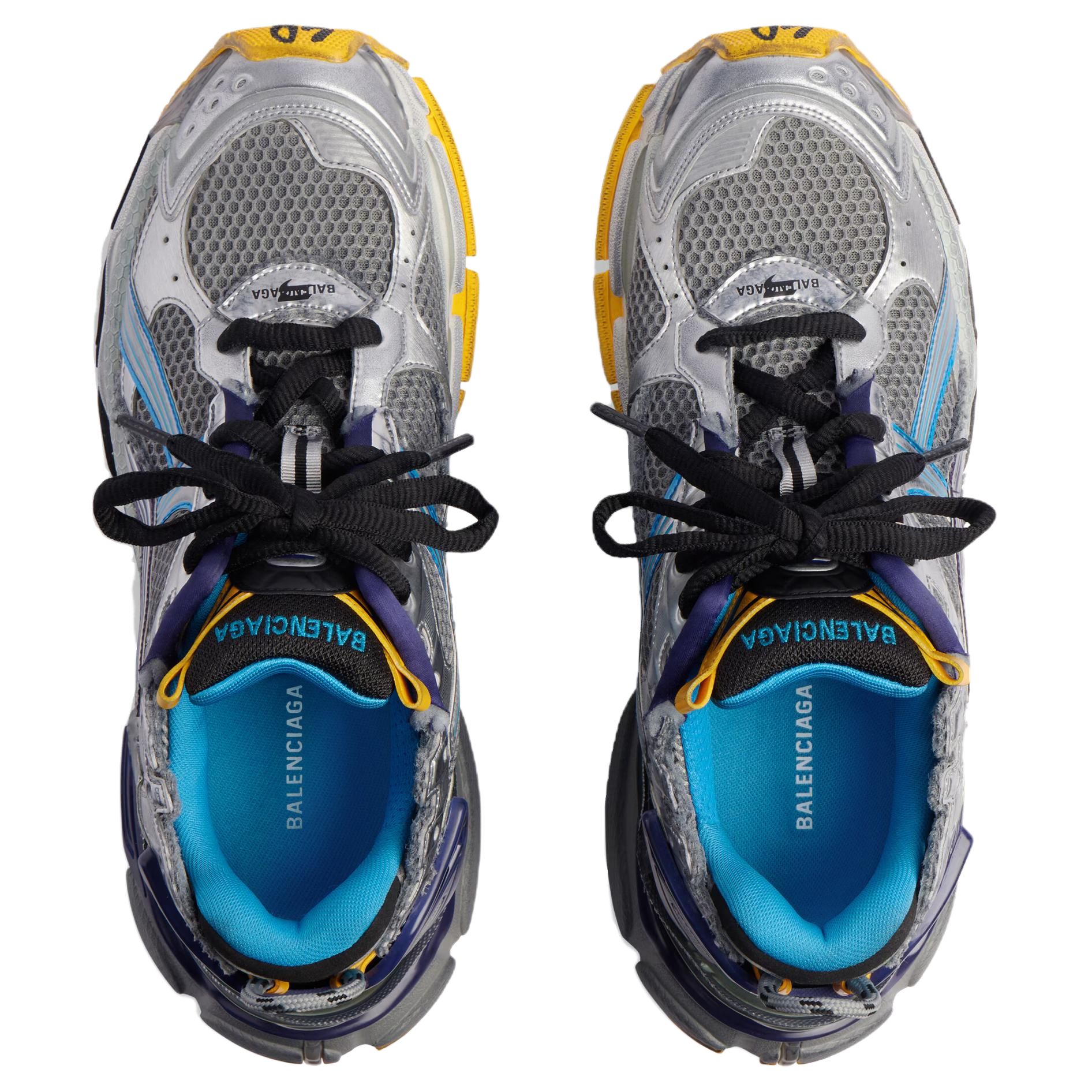 Balenciaga Runner Grey Blue Orange Aqua купить в интернет-магазине Yoocart с быстрой доставкой по России.