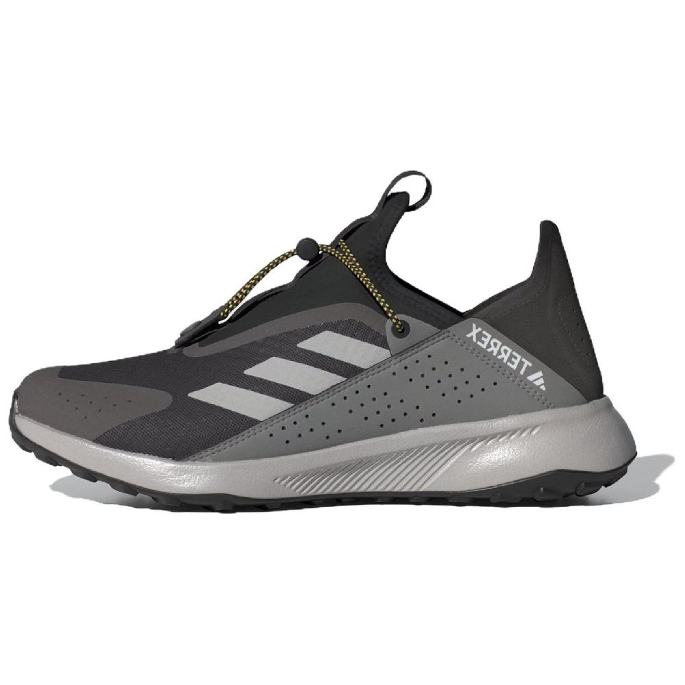 Adidas VOYAGER 21 Slip-On Heat.Rdy Travel Durable Breathable Low-Top Outdoor Shoes Men's Brown Gray