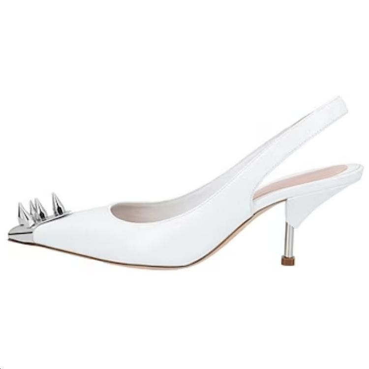 Alexander McQueen Punk High Heels Women's White