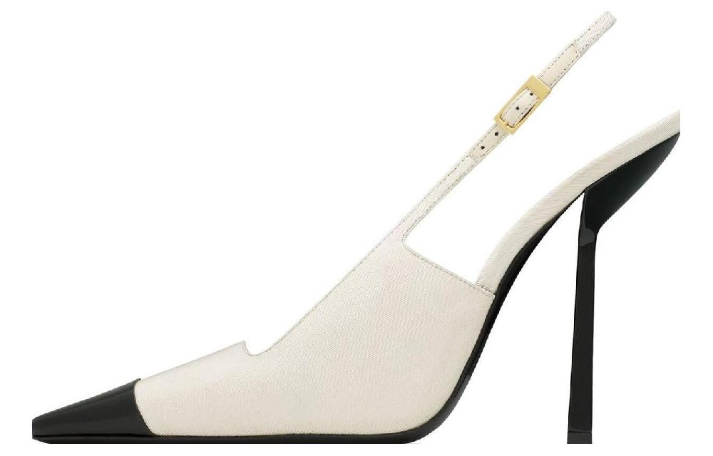 SAINT LAURENT Ines 100mm Leather Pumps