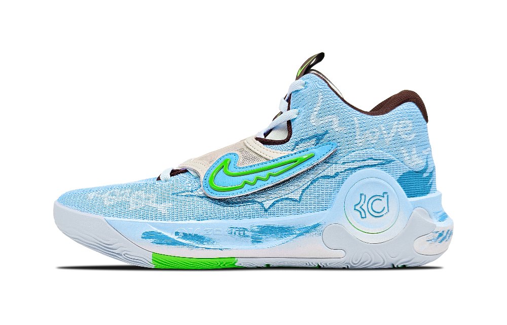 Nike KD Trey 5 X Slip-Resistant Low-Top Basketball Shoes Men's Sky Blue