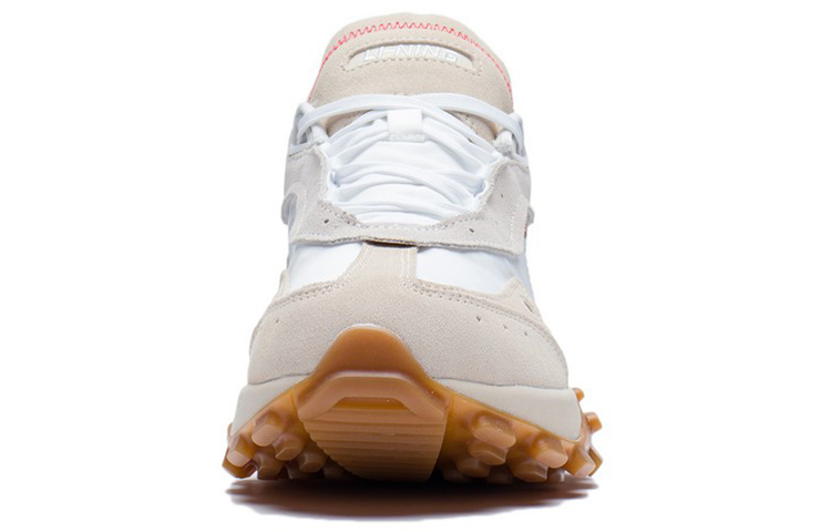 LiNing OVERLOAD Cushioning Anti-Slip And Wear-Resistant Low-Top Sports Casual Shoes Men's White Gray