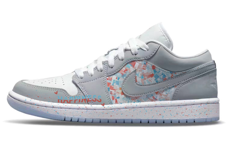 Jordan Air Jordan 1 Vintage Basketball Shoes Women's Low Top Gray/White