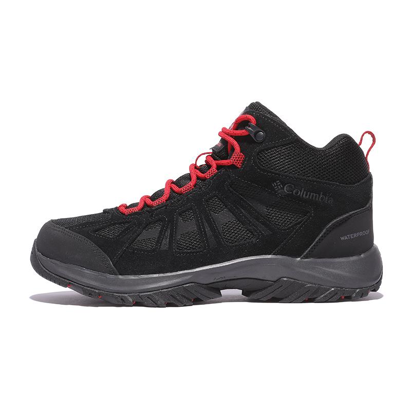 Columbia Slip-Resistant Cushioning Wear-Resistant Mid-Top Outdoor Shoes Men's Black