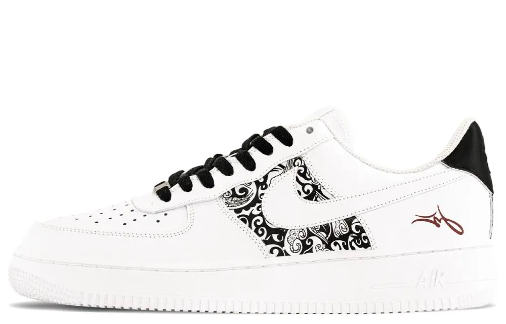 Nike Air Force 1 NikeAF1 Skateboard Shoes Men's Black White