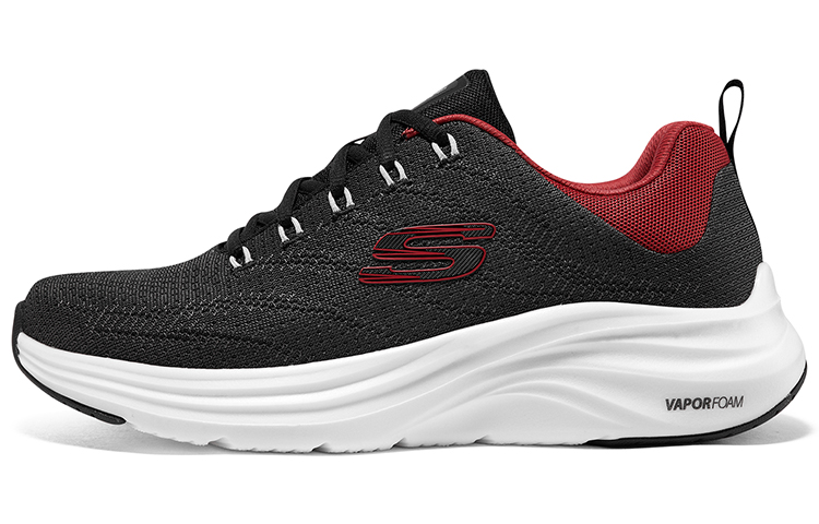 Skechers Vapor Foam Cloud Trail Low Top Casual Shoes Men's Black Red