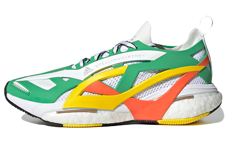 Adidas Solarglide Stella McCartney Green Cloud White Semi Impact Orange Women's