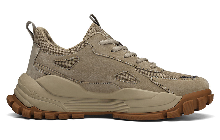 JEEP SPIRIT Anti Slip Wear Resistant Low Top Sports Casual Shoes Unisex Brown