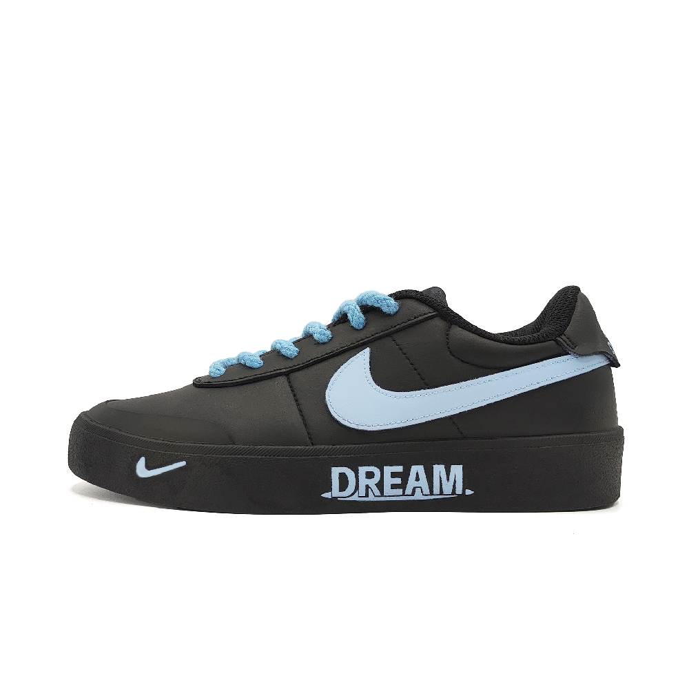 Nike Court Shot Fairyland Abrasion Resistant Low Top Skateboard Shoes Unisex Black