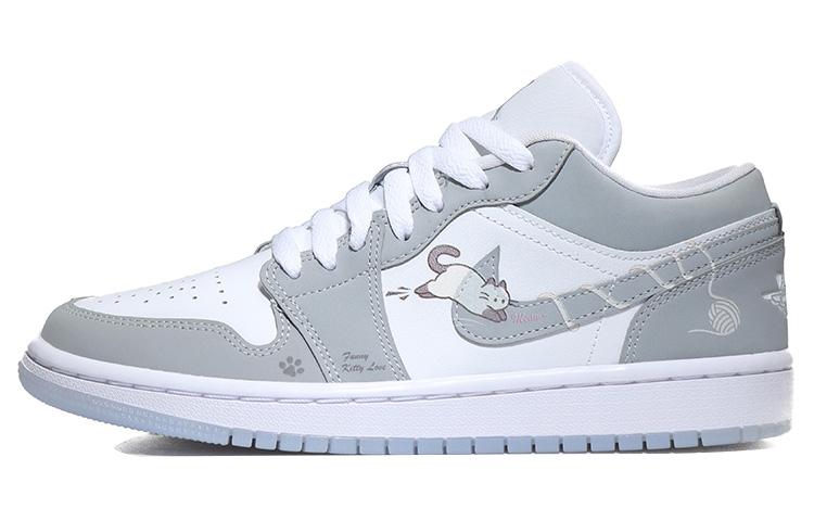 Jordan Air Jordan 1 Vintage Basketball Shoes Women's Gray White