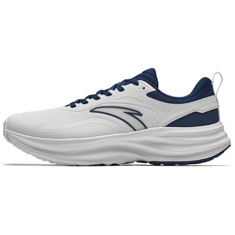Anta Light Cloud Cushioning Lightweight Rebound Low Top Casual Running Shoes Men's Gray