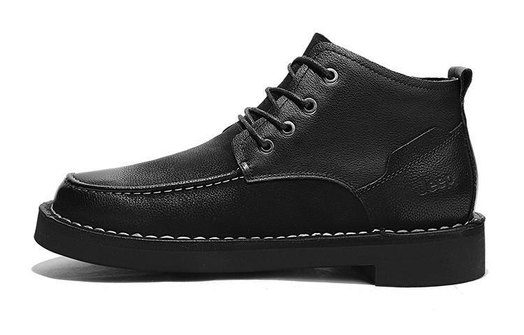 Jeep Dress Shoes Men High-Top Black